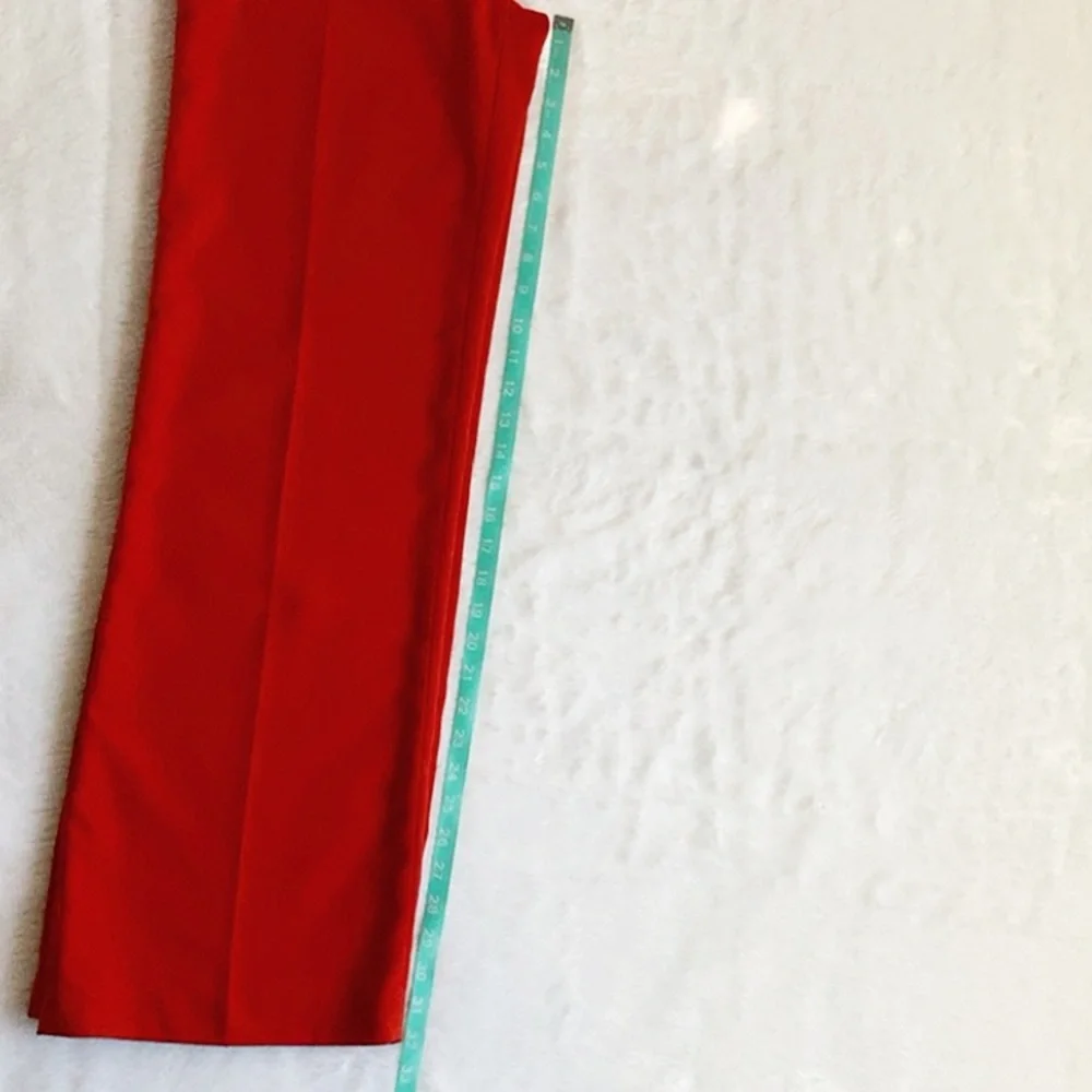 Like New Anthropologie Leifsdottir Orange Red Wide Leg Pants - Picture 5 of 8